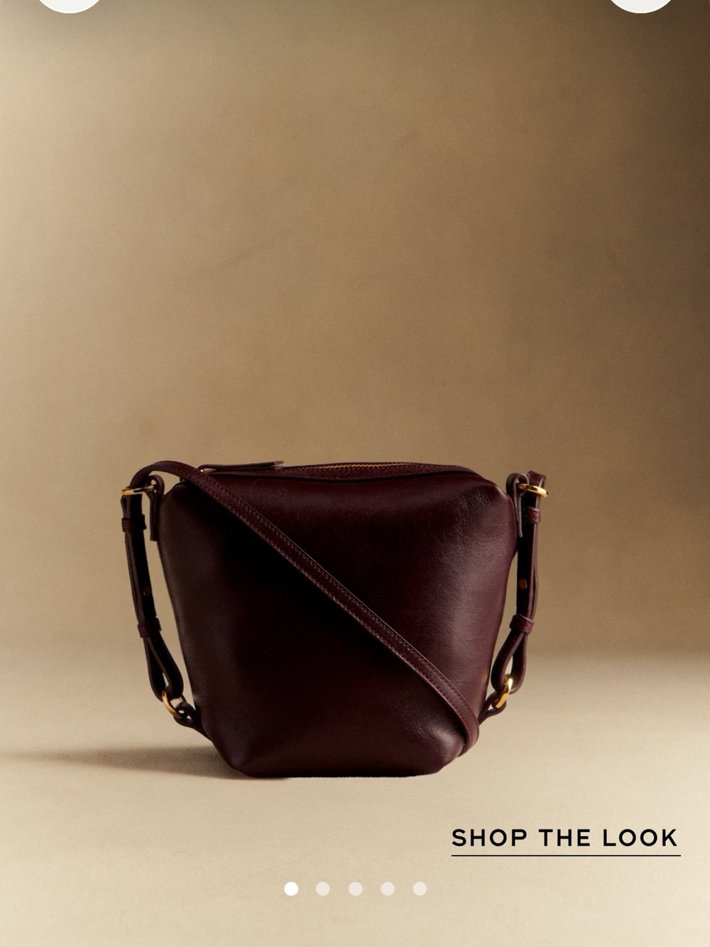 Sezane Lou Bag - Vintage Burgundy